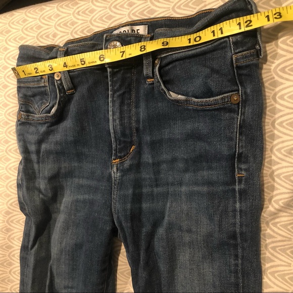 Agolde Sophie High Rise Skinny Crop Jeans Med Wash - Picture 10 of 14